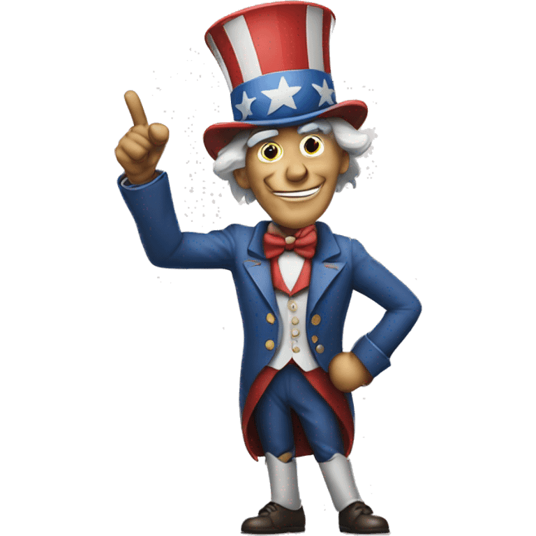 uncle sam pointing index finger forward emoji