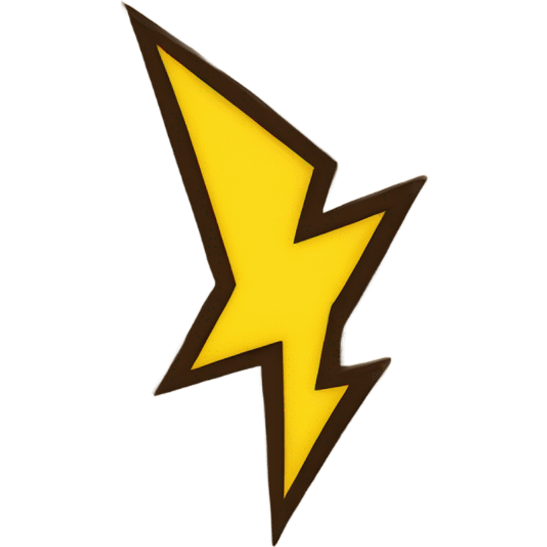 Lightning bolt paper scroll emoji