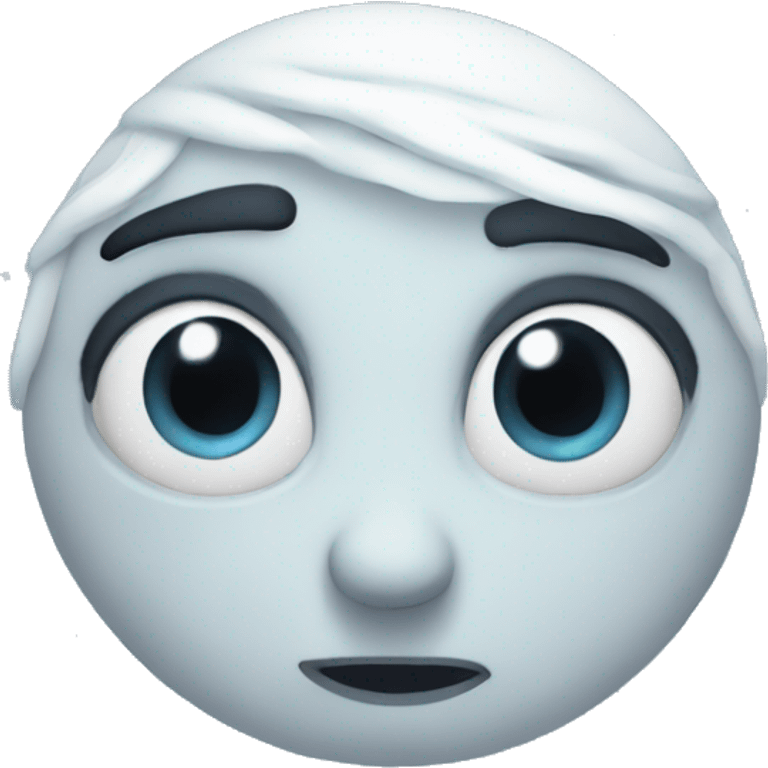 Frozen hypnotized moon  emoji