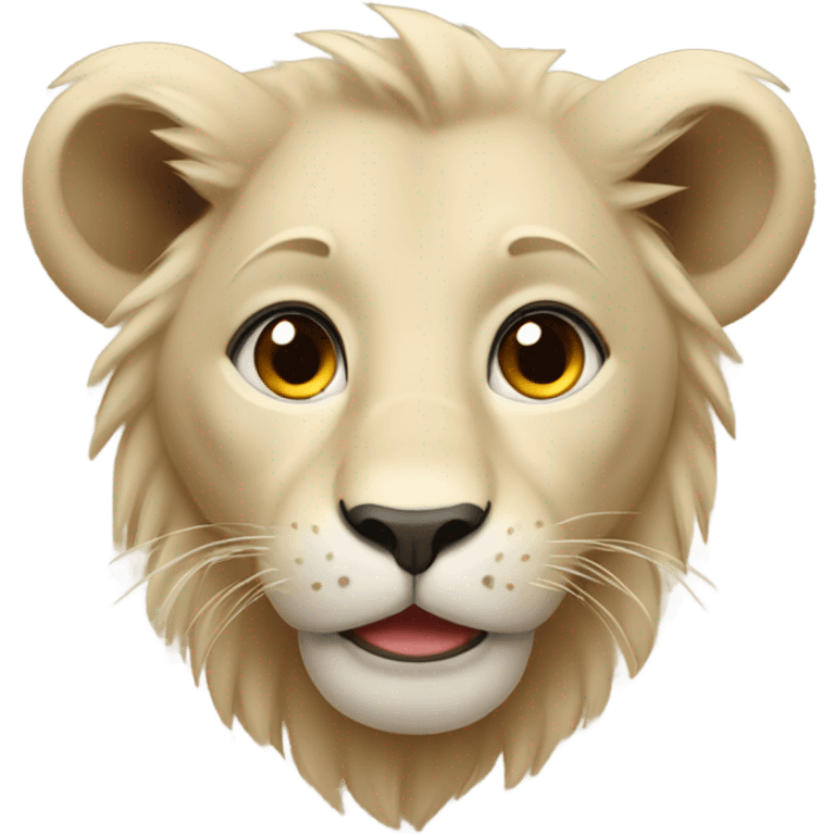 beige lion cub emoji