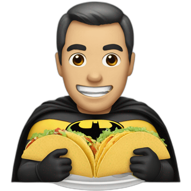 Batman eat tacos emoji