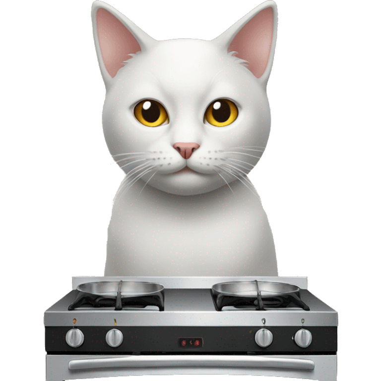 a cat on the stove emoji