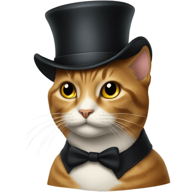 cat with a tophat emoji