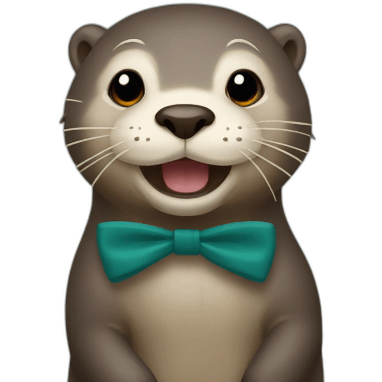 otter bow emoji