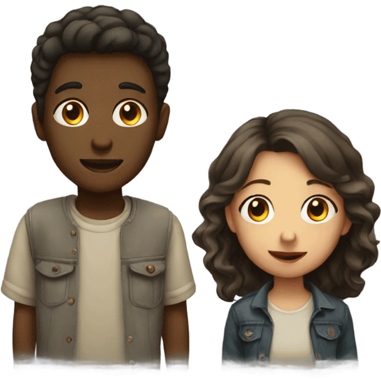 Boy and girl emoji