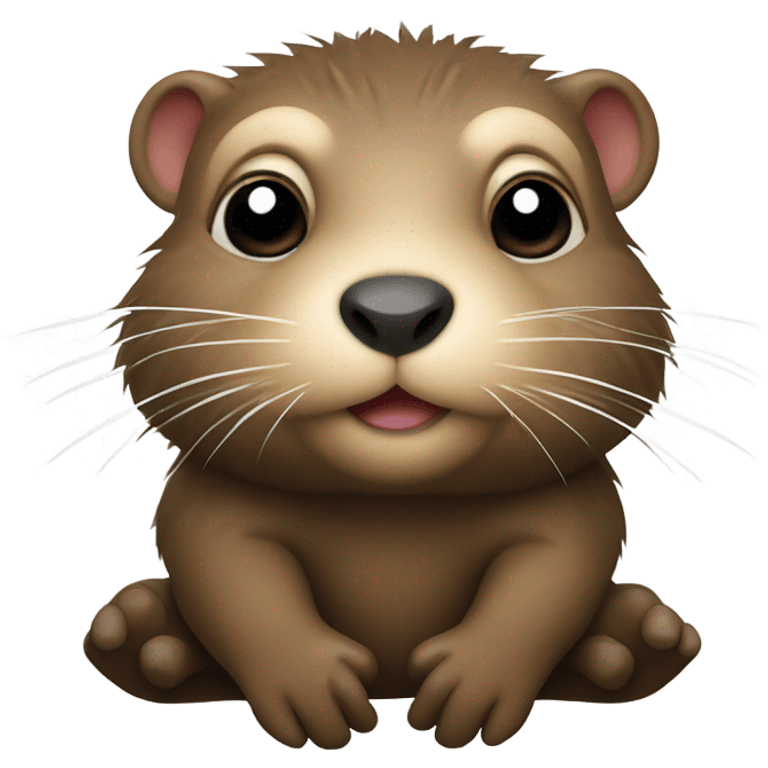 Nutria tierna emoji