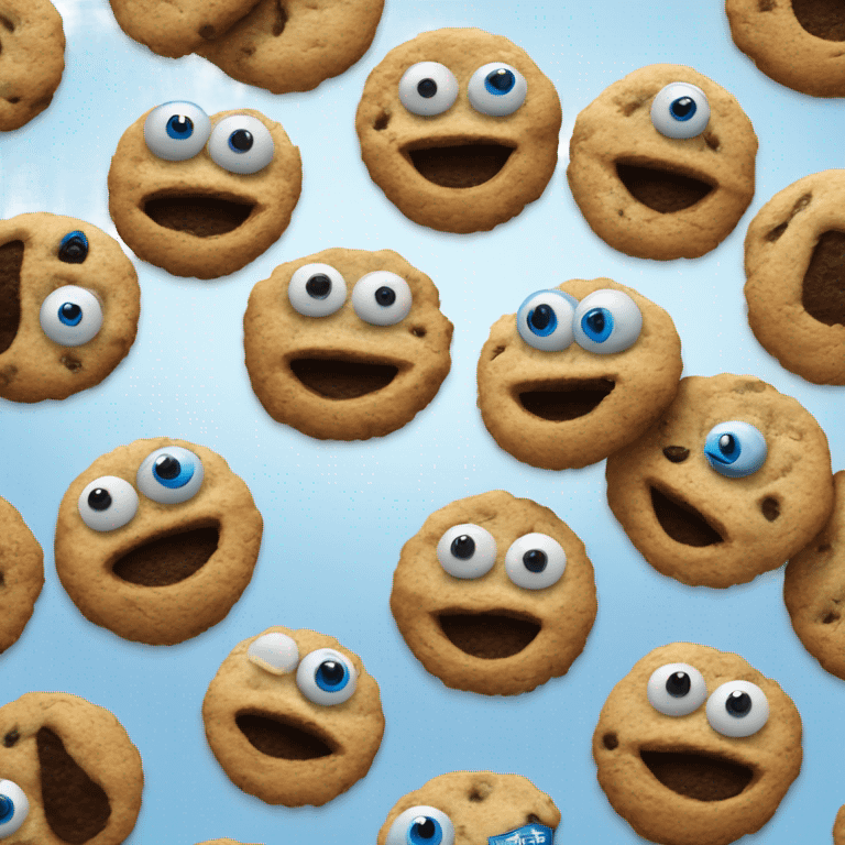 Realistic Cookie Monster no cookies in picture emoji