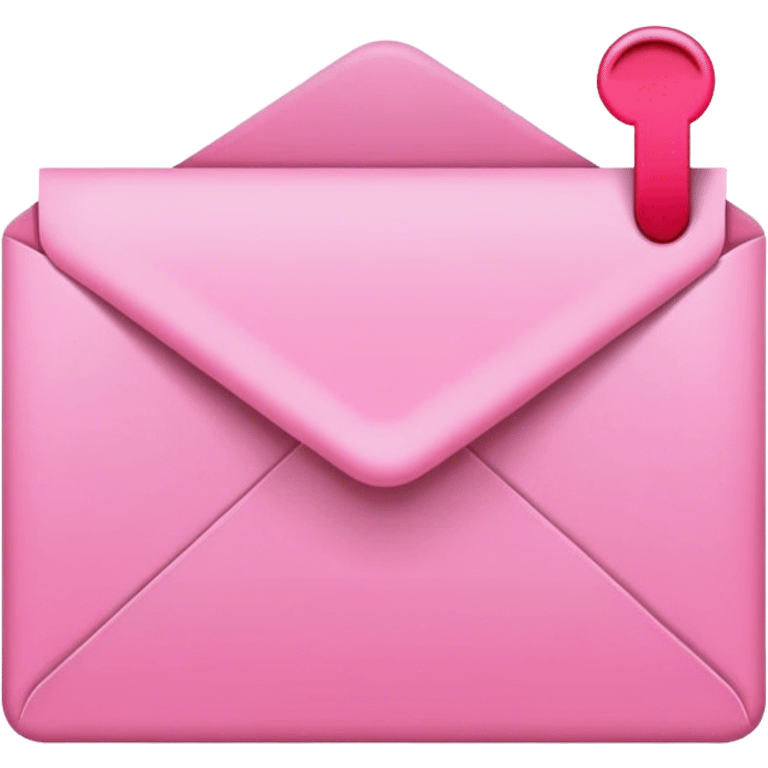 Pink email envelope emoji