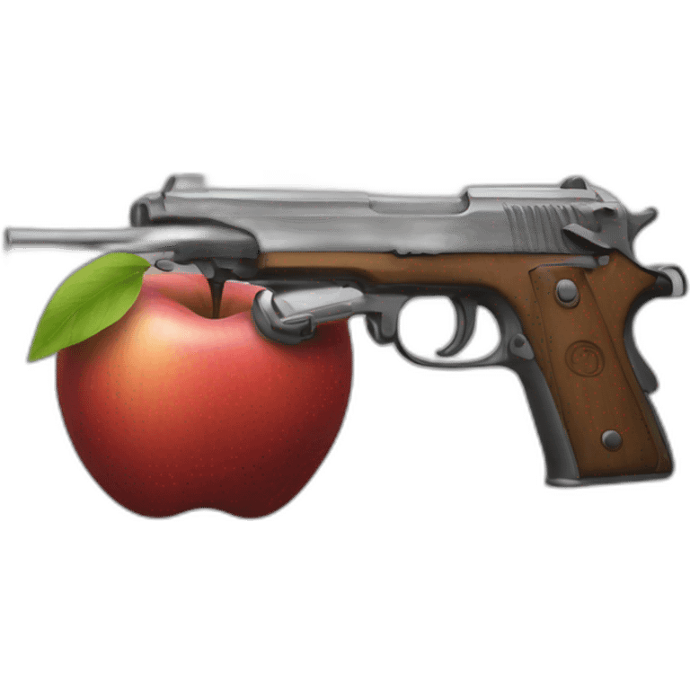 Gun apple emoji