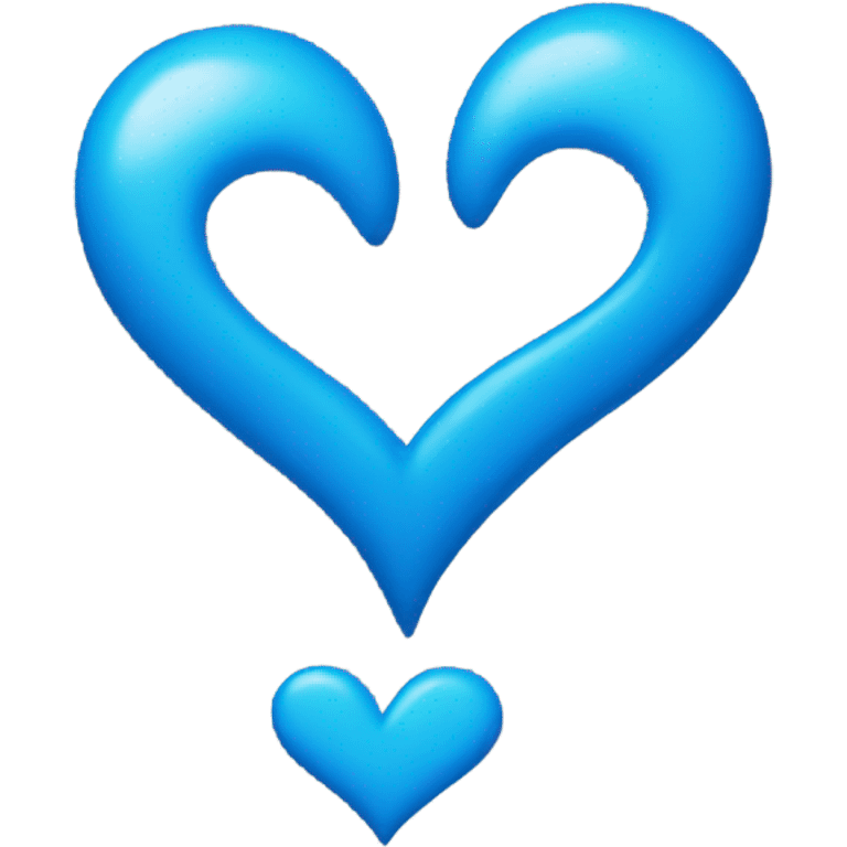 Two blue hearts  emoji