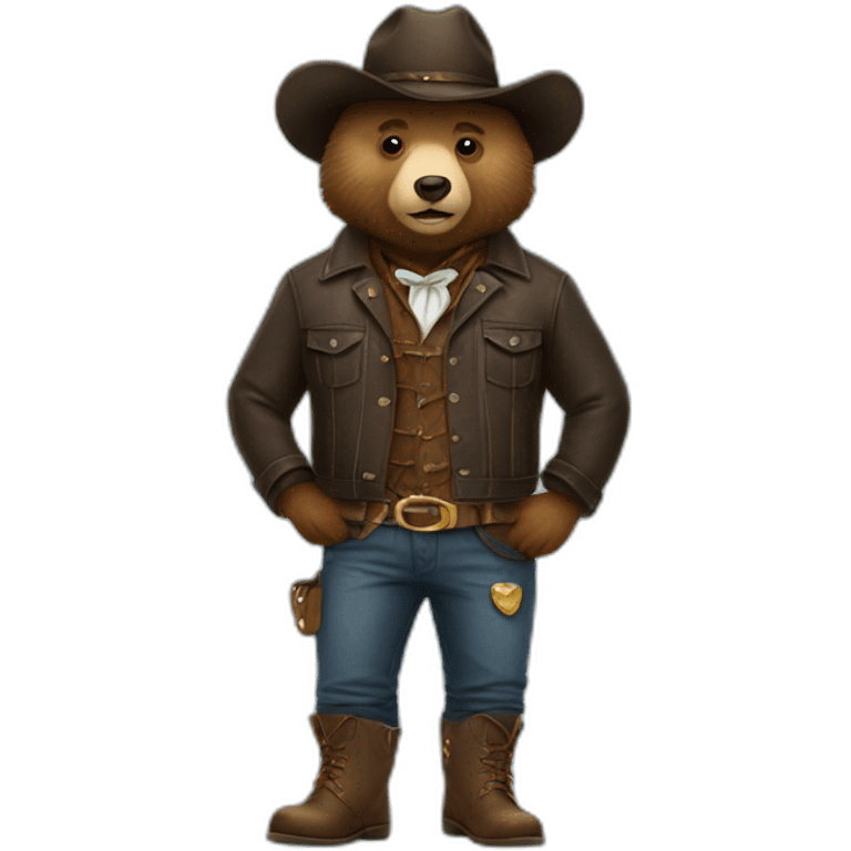 bear wearing santiags emoji