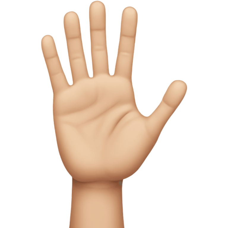 A hand with 6 fingers emoji