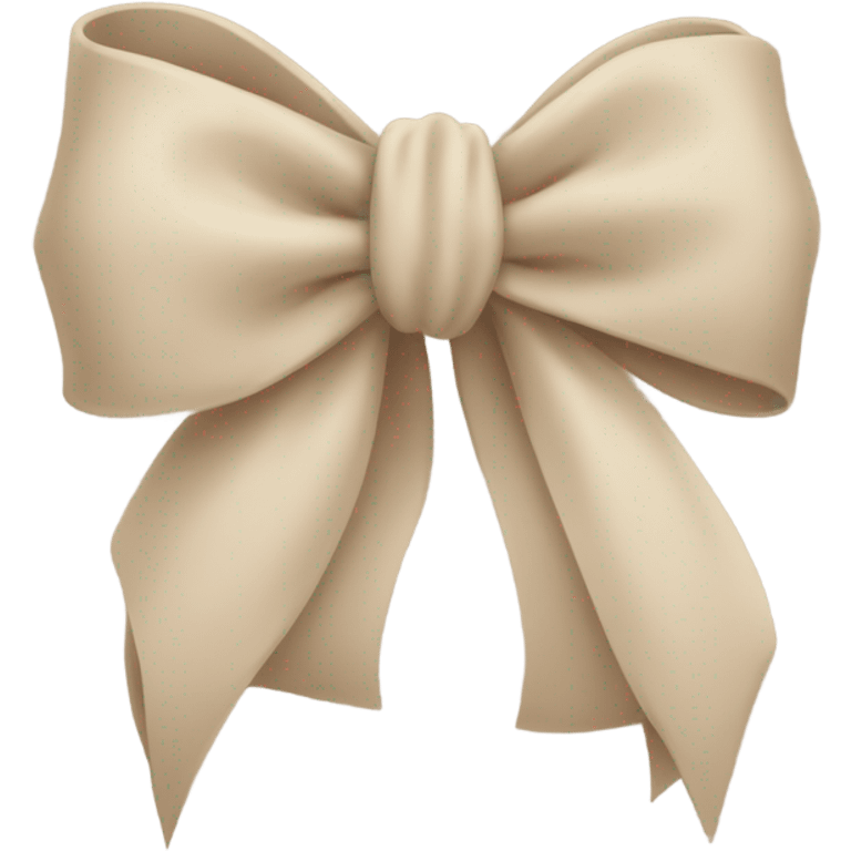 Beige bow emoji