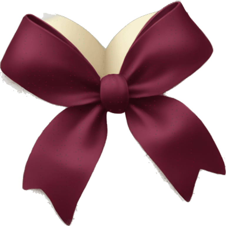 open book with burgundy bow  emoji