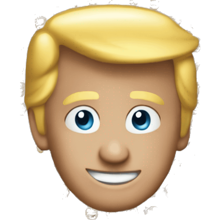 Make a president Trump emoji saying hi emoji