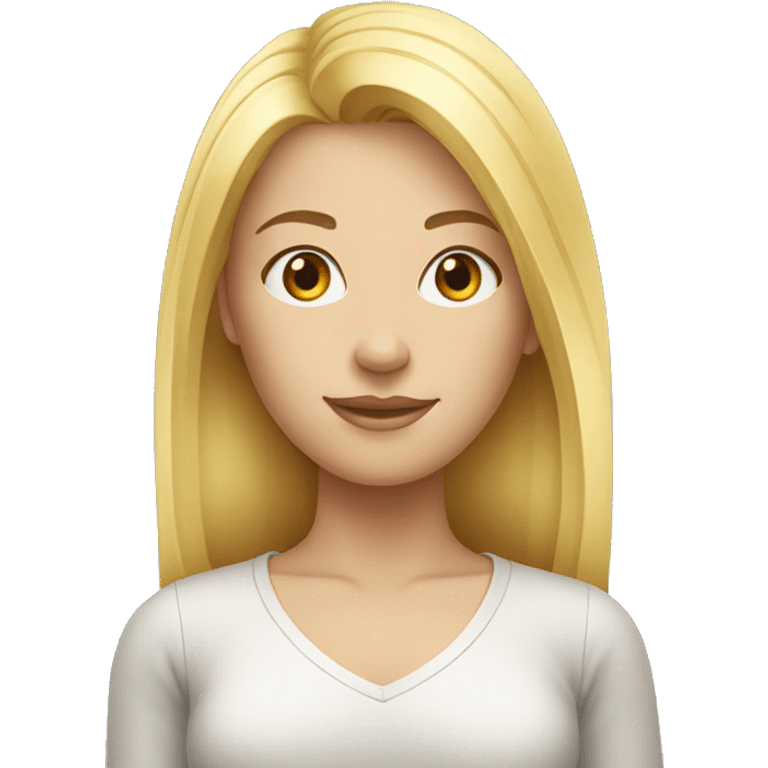 tall atractive young blond woman  emoji