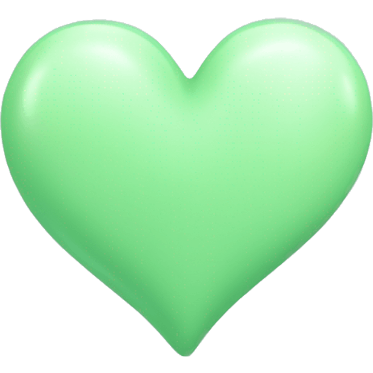 Pastel green heart emoji