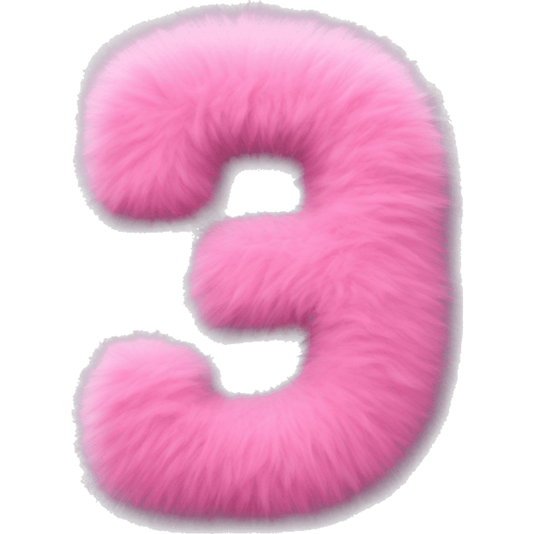 pink fluffy letter P emoji