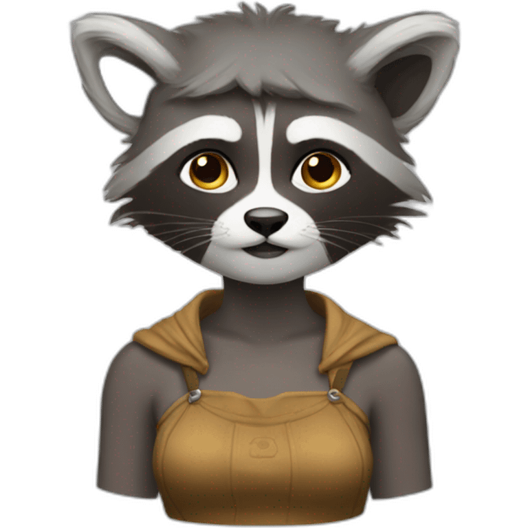 Raccon woman emoji