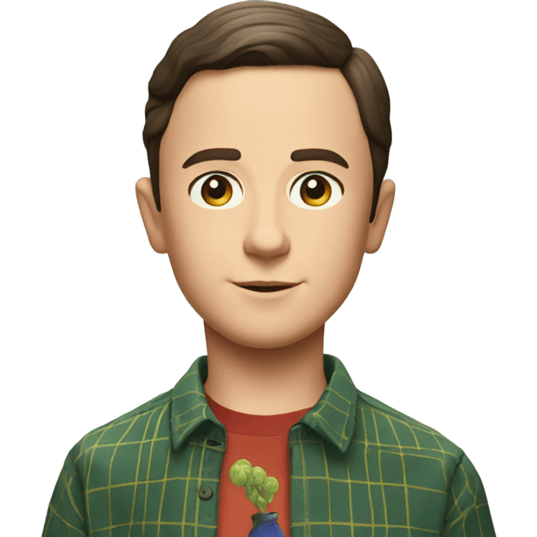 Sheldon Cooper in Young Sheldon emoji