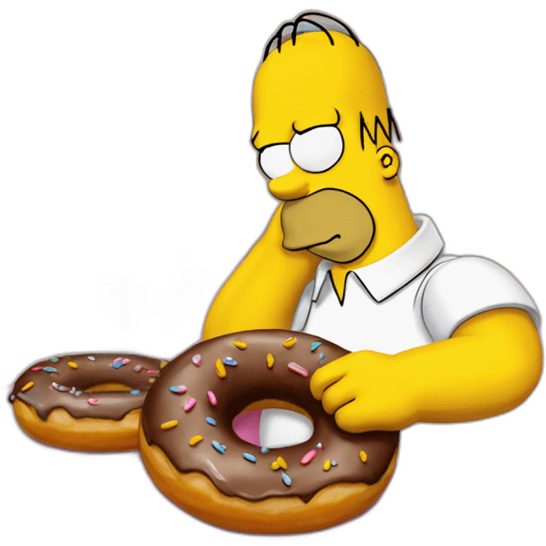 Homer simpson donut emoji