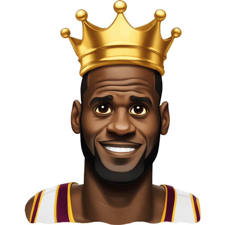 Lebron James with a crown and honey poured over him  emoji