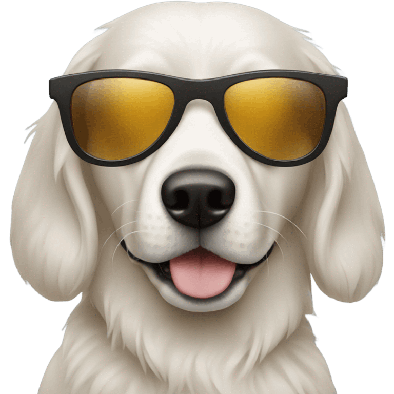 Dog with sunglasses  emoji