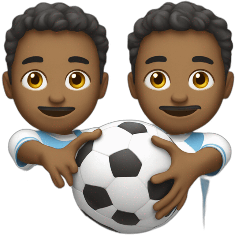 criança jogando bola emoji