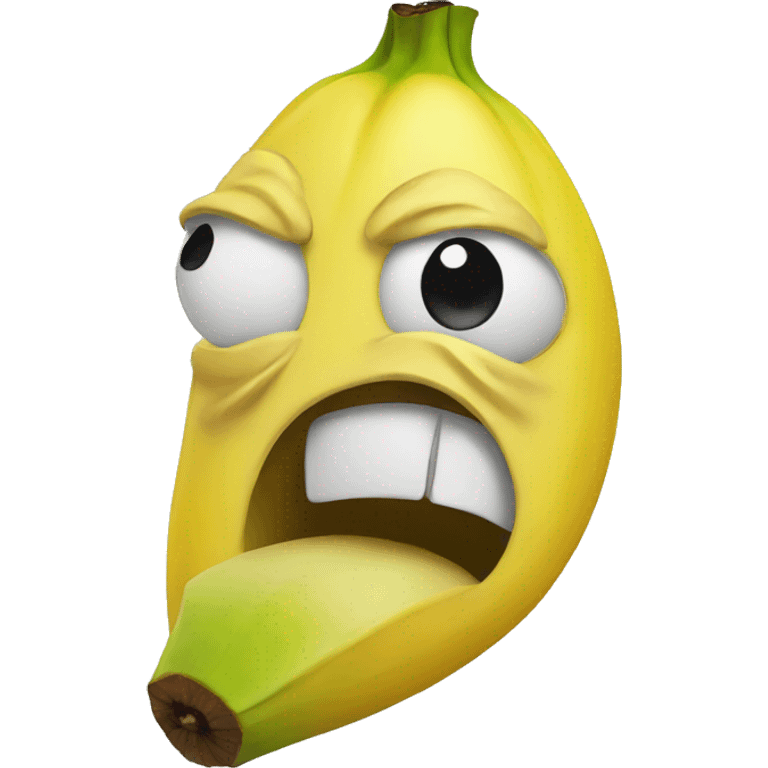 angry banana emoji