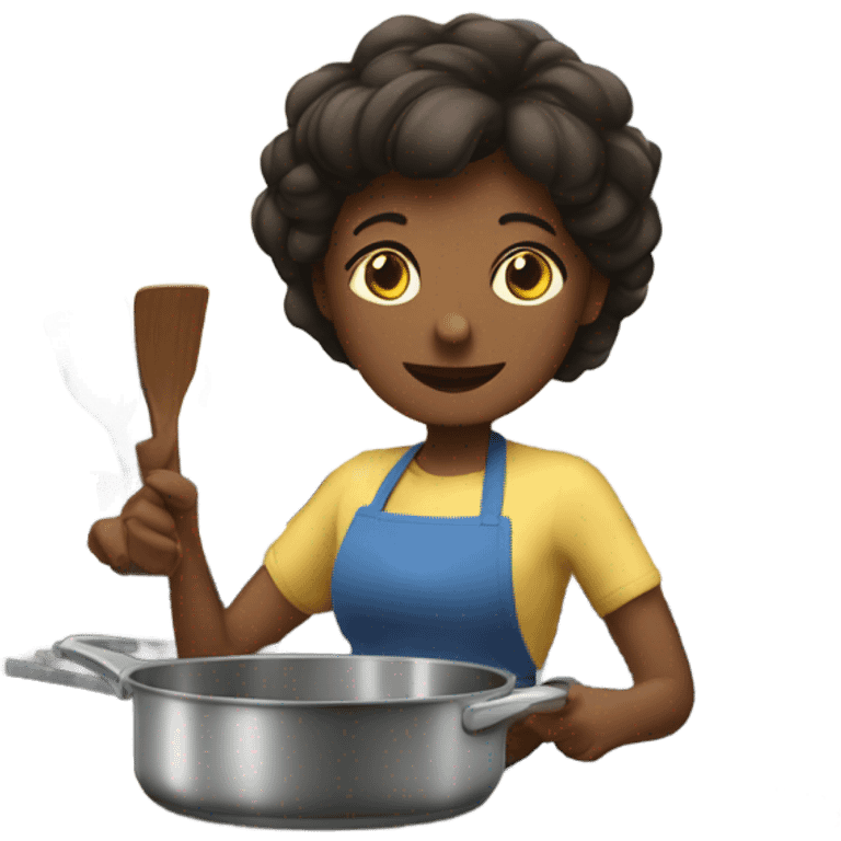 mom cooking emoji