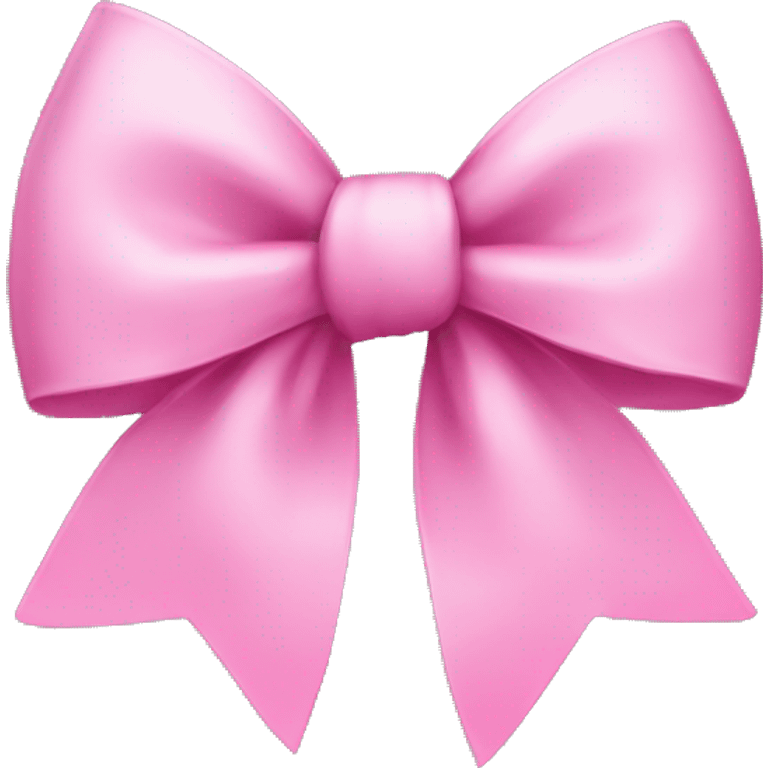 Pink clean girl bow emoji