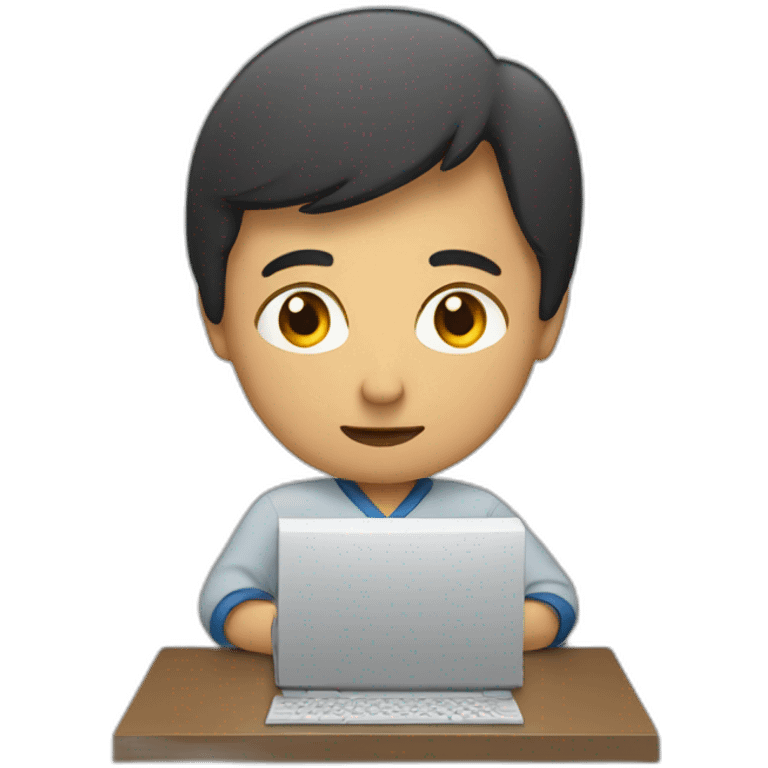 Translator with computer emoji