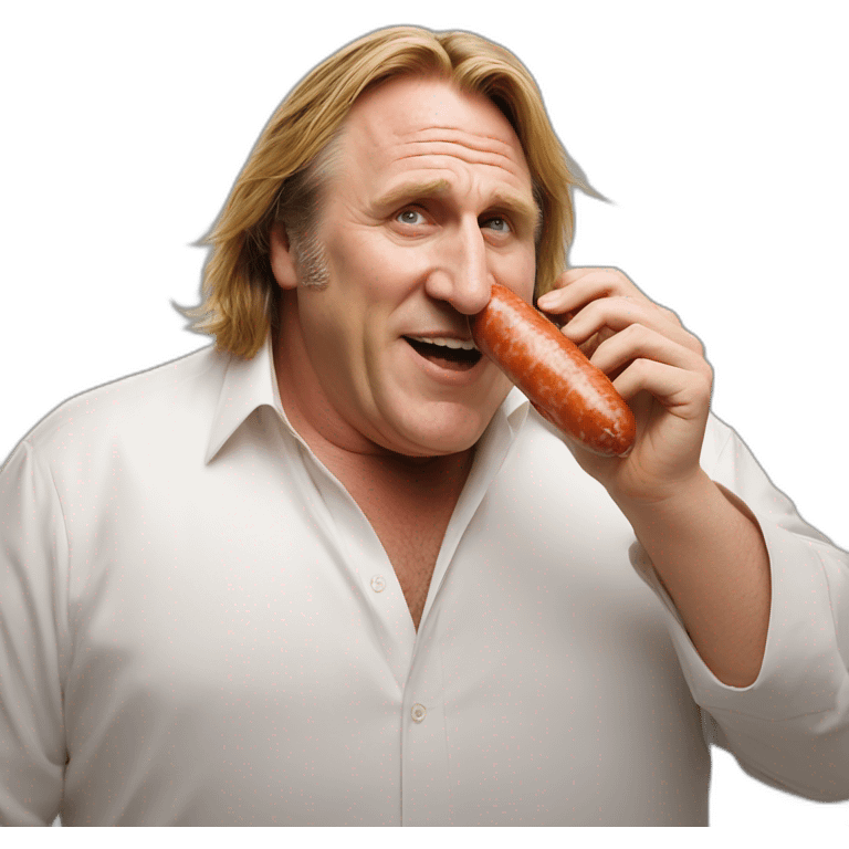 gerard depardieu eat saucisson emoji