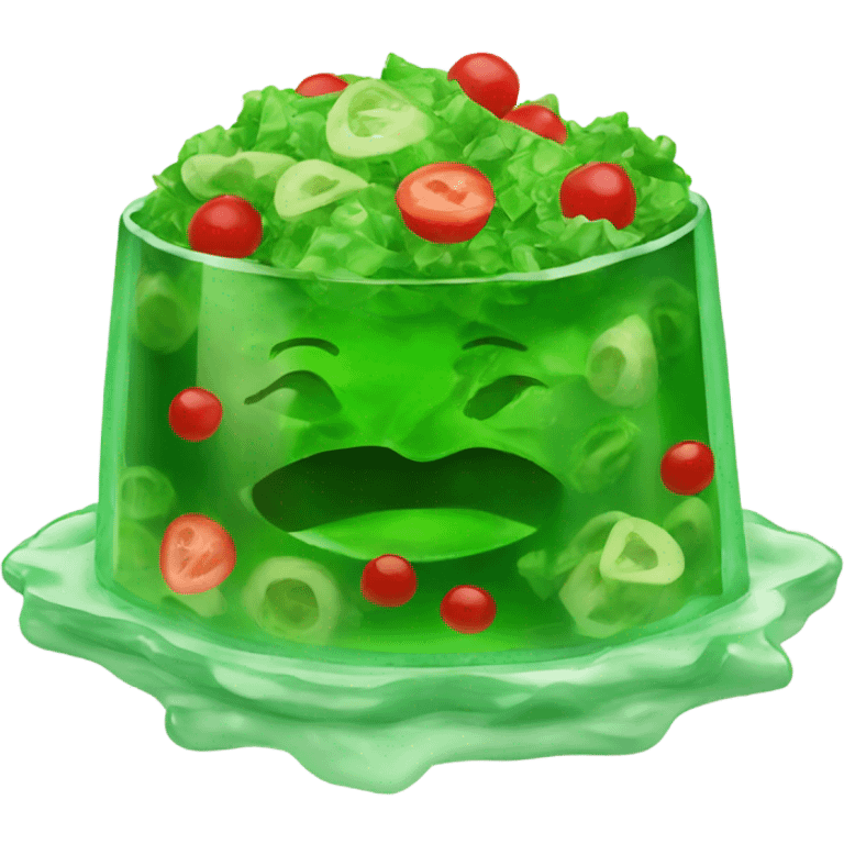 Green jello salad  emoji