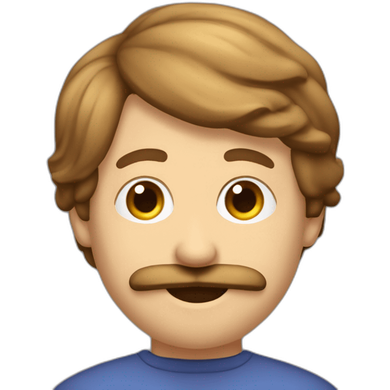 una persona de sexo masculino pelo LISO castaño leyendo libros muy real SIN BIGOTES Y BLANCO emoji