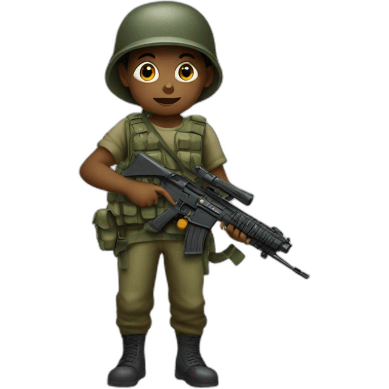 Child soldier emoji