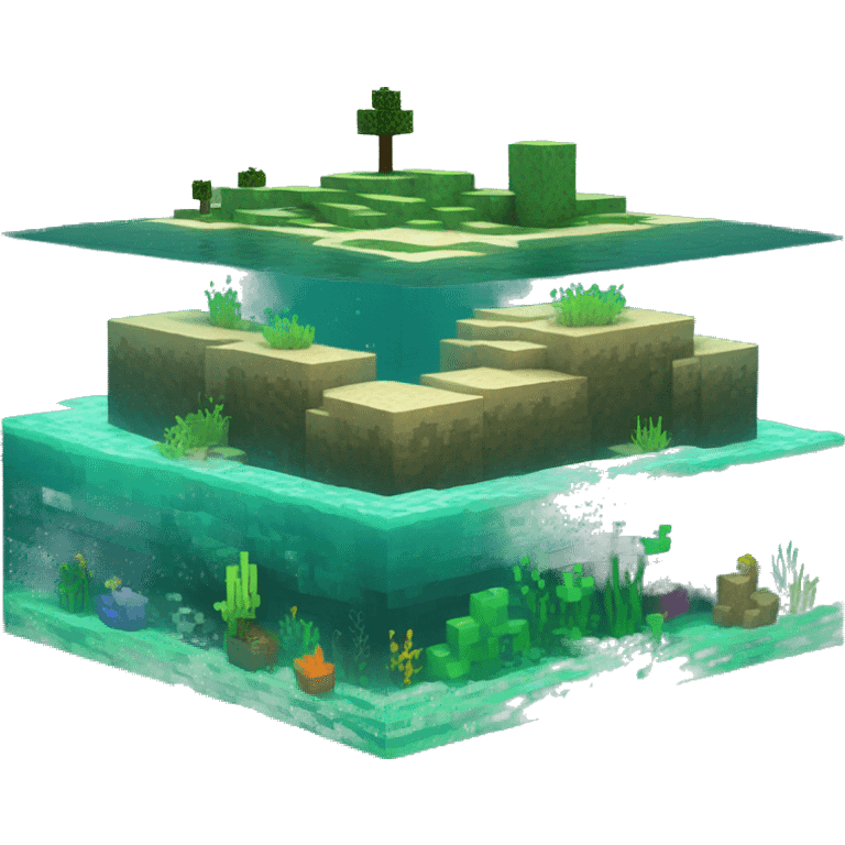 minecraft ocean block emoji