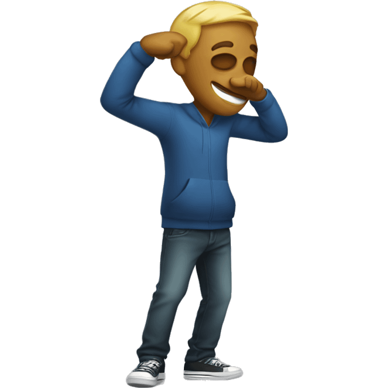 Person dabbing emoji