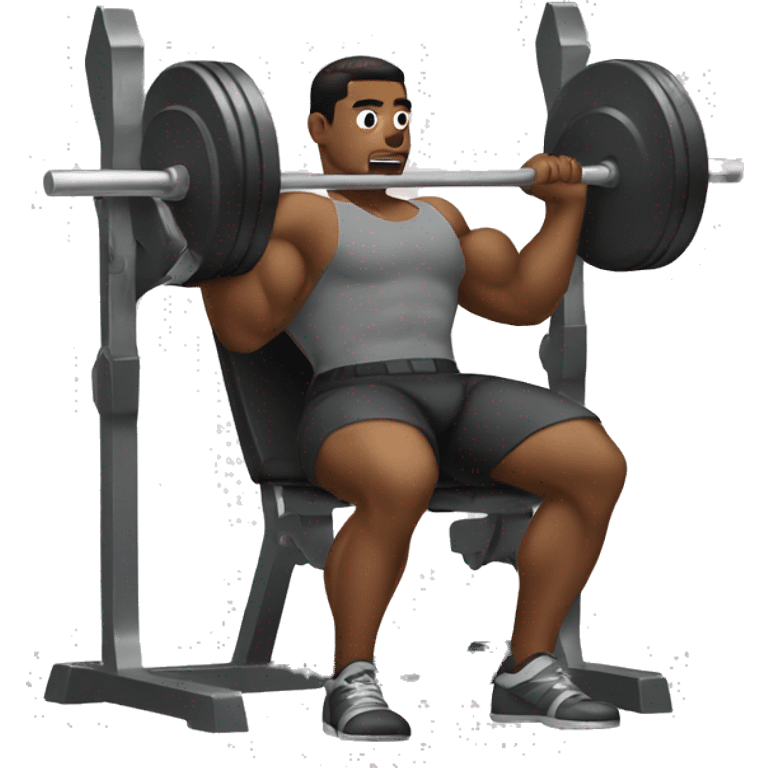 hero doing bench press emoji