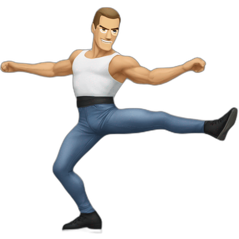 Jean-Claude-Van-Damme-karaté-splits-kick emoji