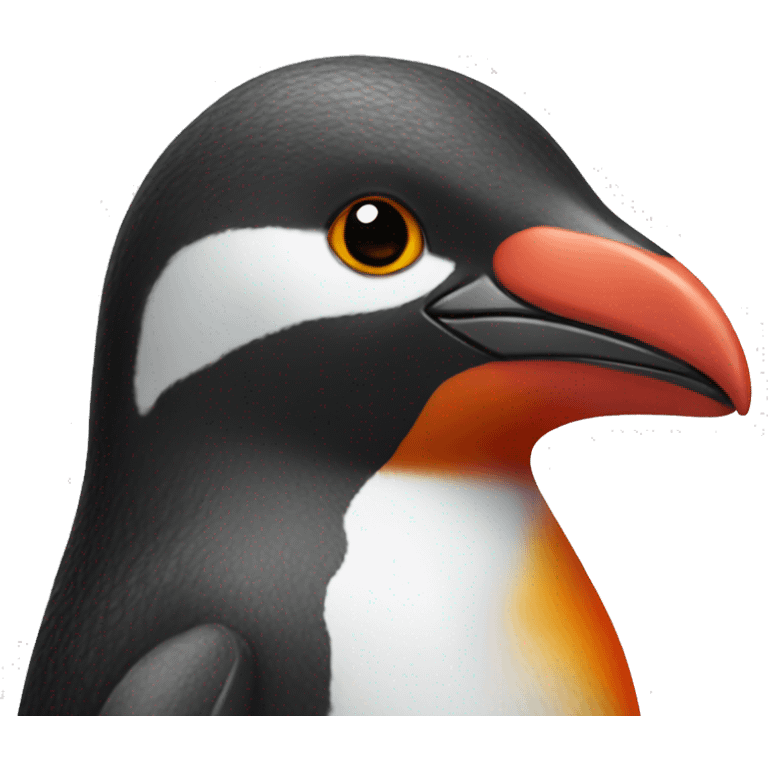 red penguin, side profile emoji