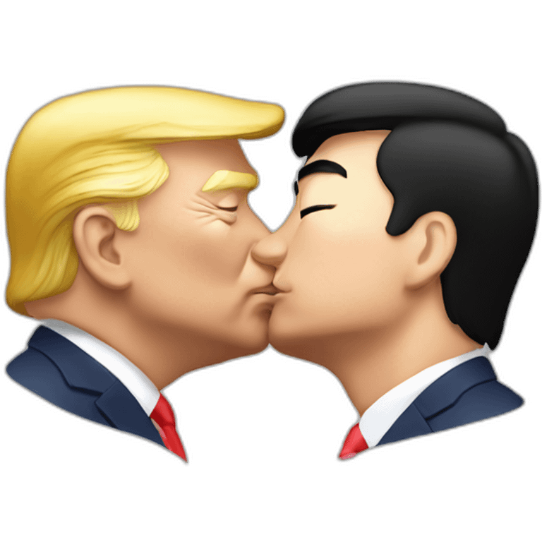 JinpingXi kissing Trump emoji