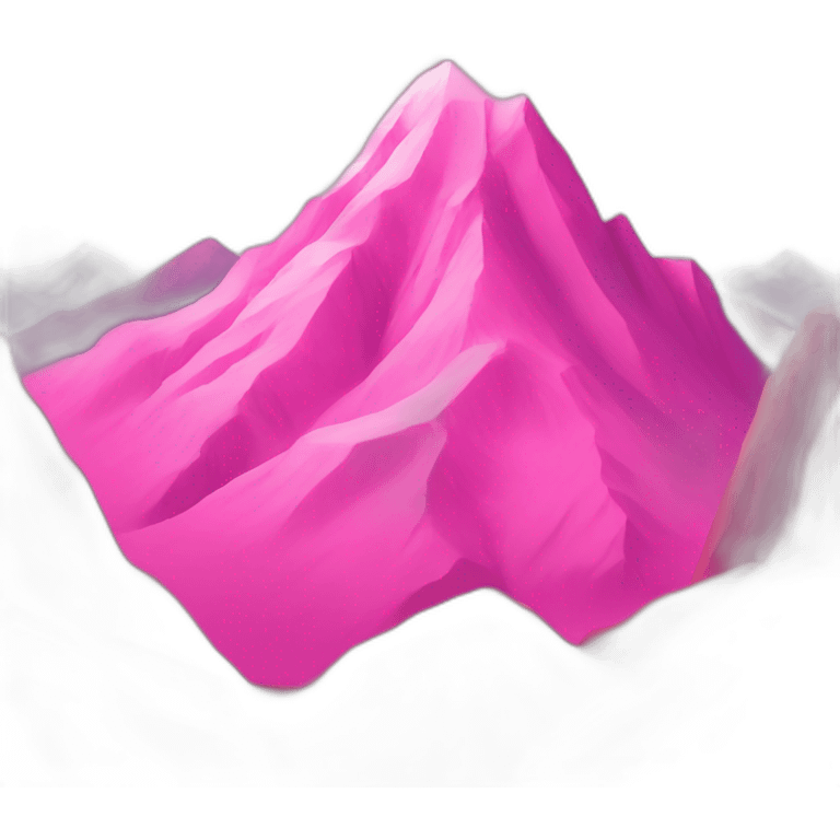 Pink mountain emoji