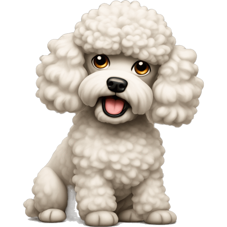 Angry poodle emoji