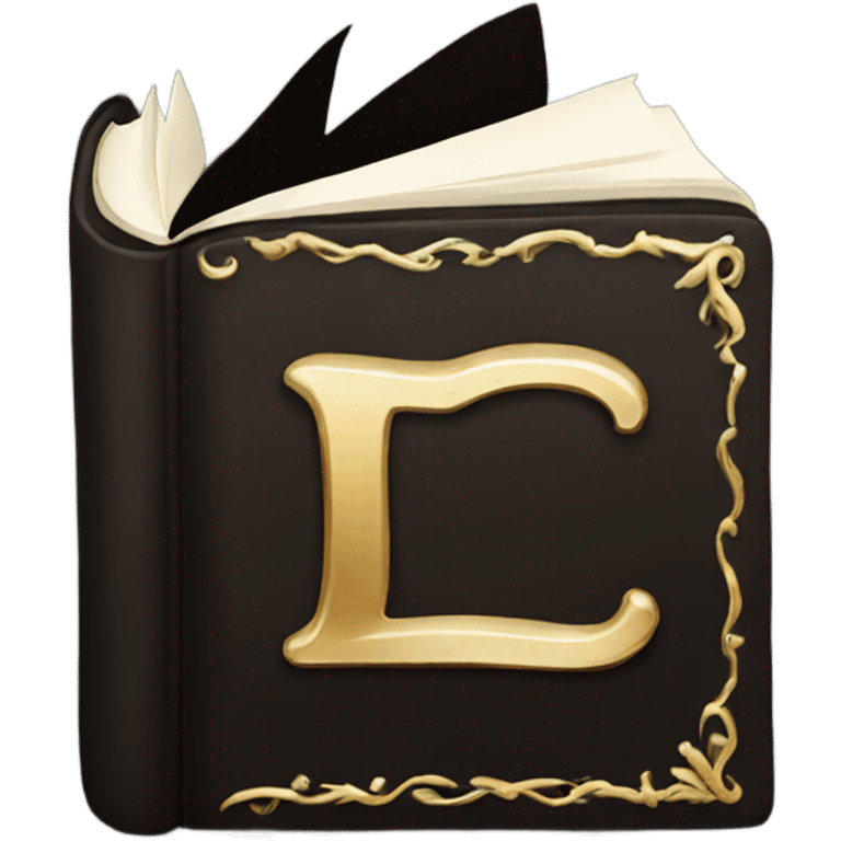 luxury dark book emoji