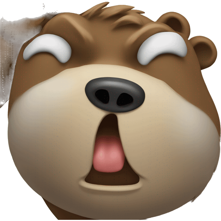 bear farting emoji