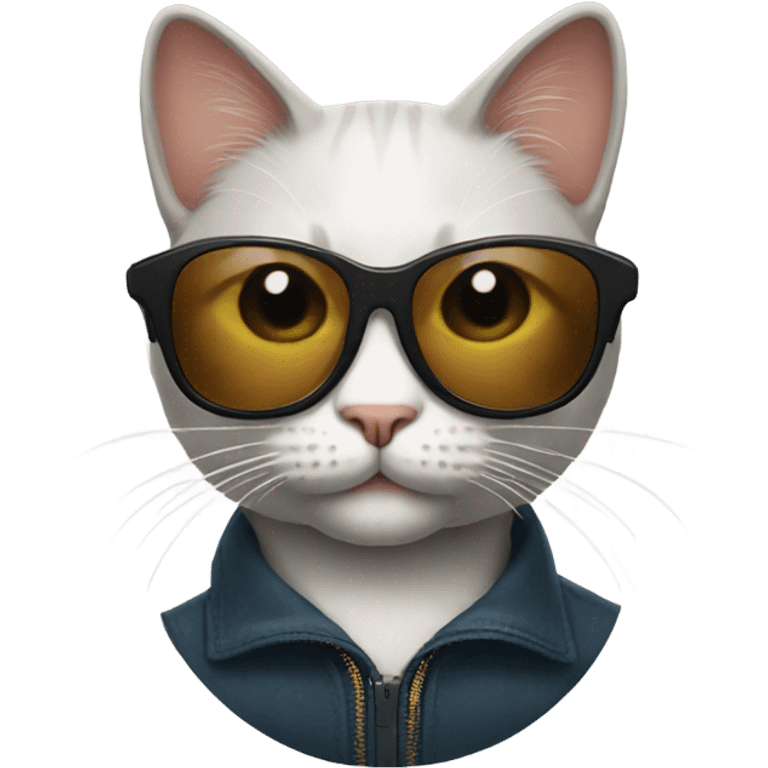 Cat with sunglasses emoji