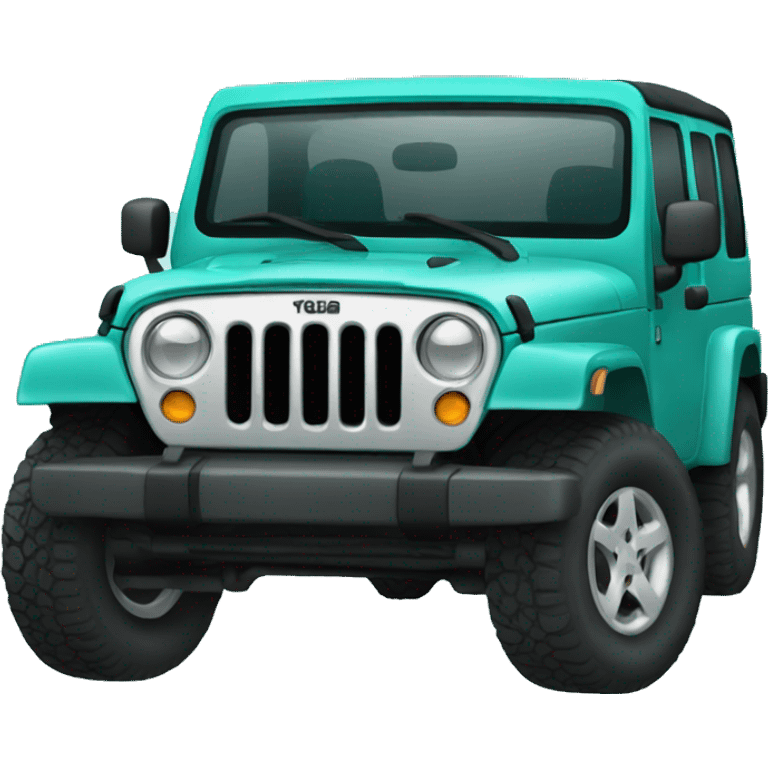 Teal Jeep  emoji