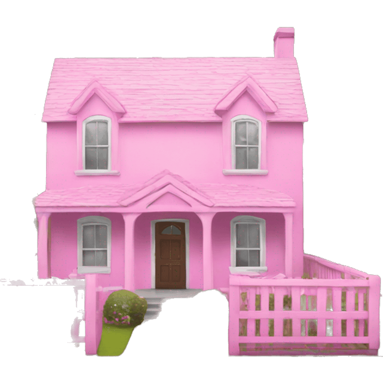 Pink house  emoji