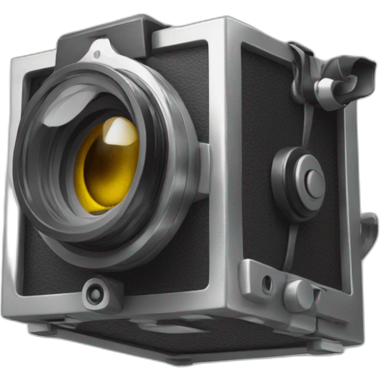 camera dans un cube emoji